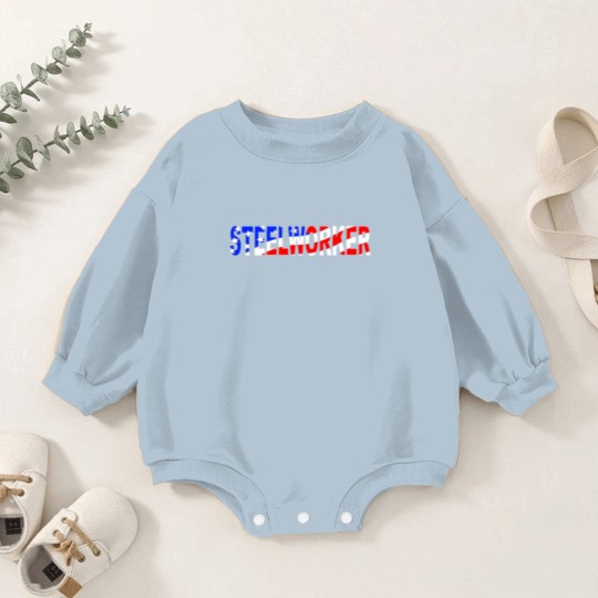 Discover Steelworker America Baby Romper Sweatshirts