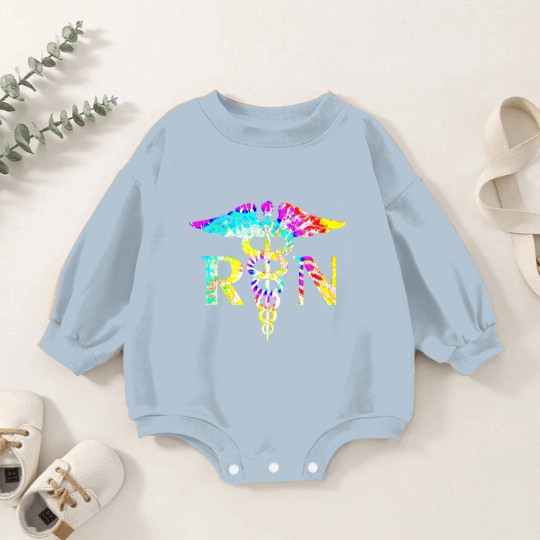 Discover Lovely Rn Registered Nurse Tie Dye Lovely Rn Registered Nurse Tie Dye Baby Romper Sweatshirts
