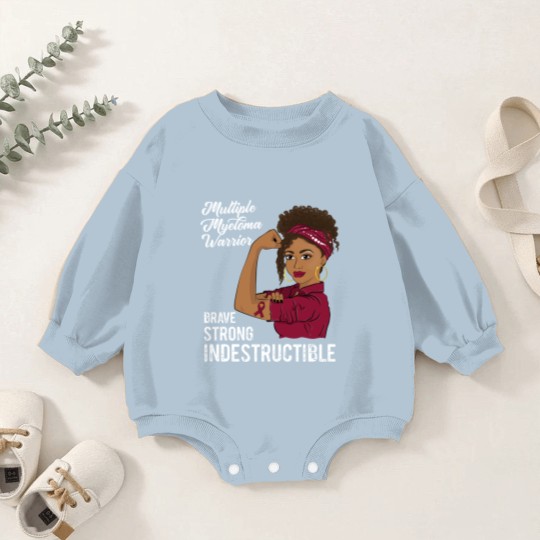 Discover Multiple Myeloma Warrior Indestructible Black Girl Awareness - Multiple Myeloma - Baby Romper Sweatshirts
