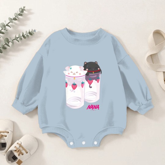 Discover Nana & Hachi - Kawaii version - Nana Anime - Baby Romper Sweatshirts