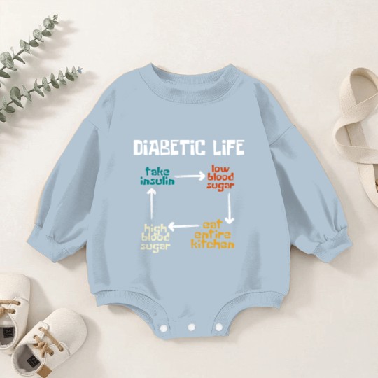 Discover Diabetic Life Diabetes Awareness Month Insulin Baby Romper Sweatshirts
