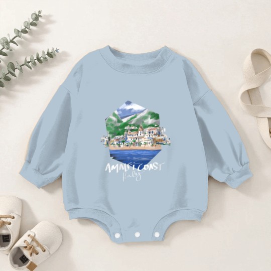 Discover Amalfi Coast Italy Best Place Travel Destination V Baby Romper Sweatshirts