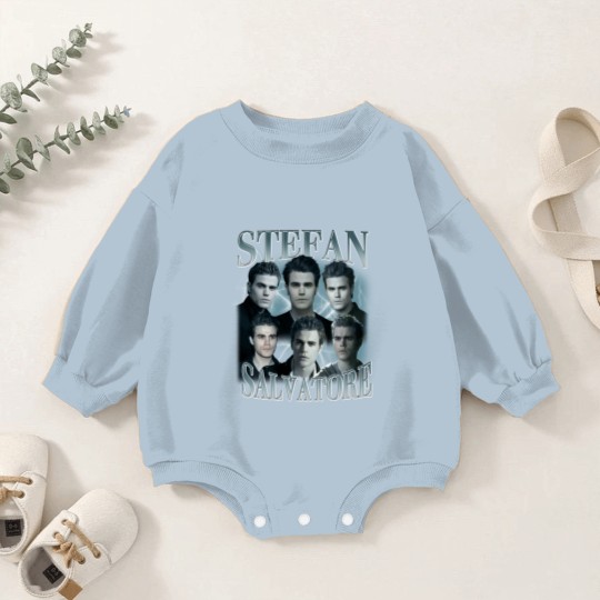 Discover Stefan Salvatore Vintage 90s Bootleg Classic Graphic Baby Romper Sweatshirts | Stefan Retro Bootleg Rap Baby Romper Sweatshirts