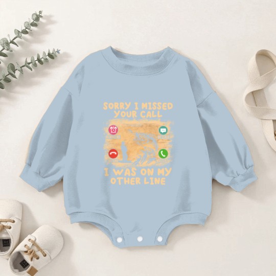 Discover Fishing Lover Sorry I Missed Your Call I Was On My Other Line Baby Romper Sweatshirts