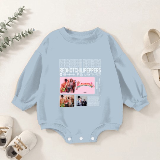 Discover Red Hot Chili Peppers Music Baby Romper Sweatshirts, World Tour 2023 Baby Romper Sweatshirts, Red Hot Chili Peppers Vintage Retro Gift