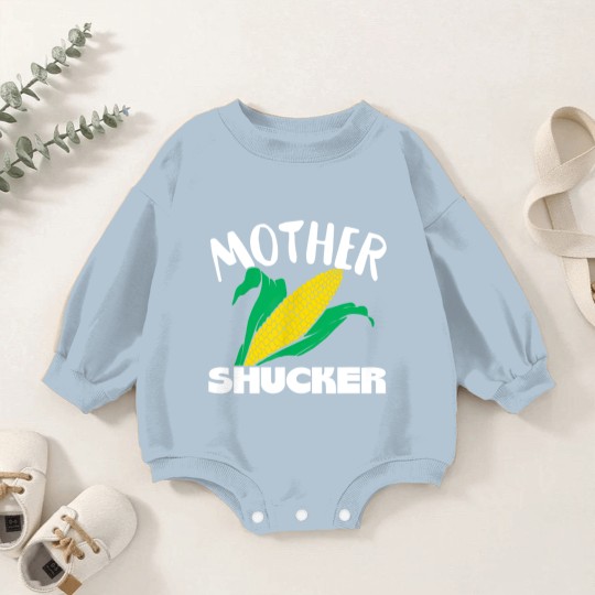 Discover Mother Shucker Mom Pun Funny Corn Farmer Mom Gift Baby Romper Sweatshirts Baby Romper Sweatshirts