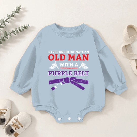 Discover Jiu Jitsu Baby Romper Sweatshirts Old Man Baby Romper Sweatshirts Purple Belt Baby Romper Sweatshirts Baby Romper Sweatshirts