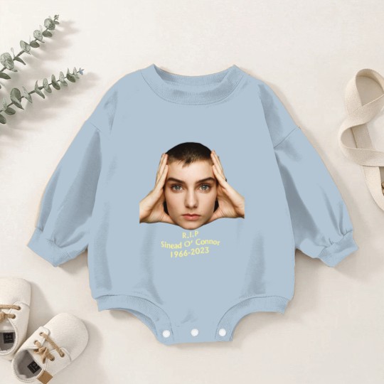 Discover RIP Sinead O'Connor Baby Romper Sweatshirts, Sinead O'Connor Baby Romper Sweatshirts, Feminist Singer Baby Romper Sweatshirts
