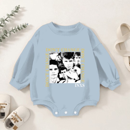 Discover Vintage INXS Dont Change Baby Romper Sweatshirts, 1990s X Tour Vintage Concert