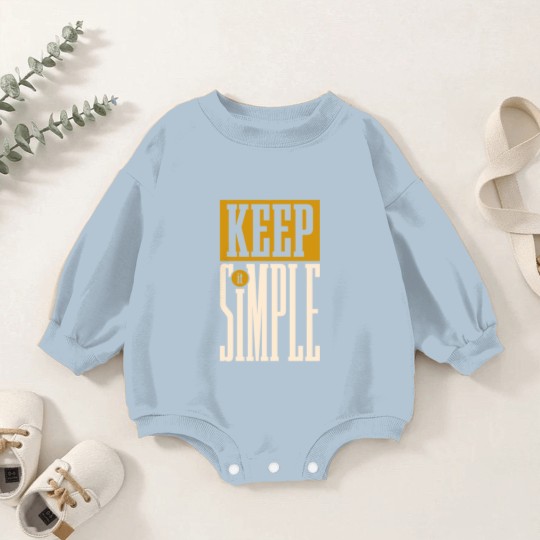 Discover KEEP IT SIMPLE - Simple - Baby Romper Sweatshirts