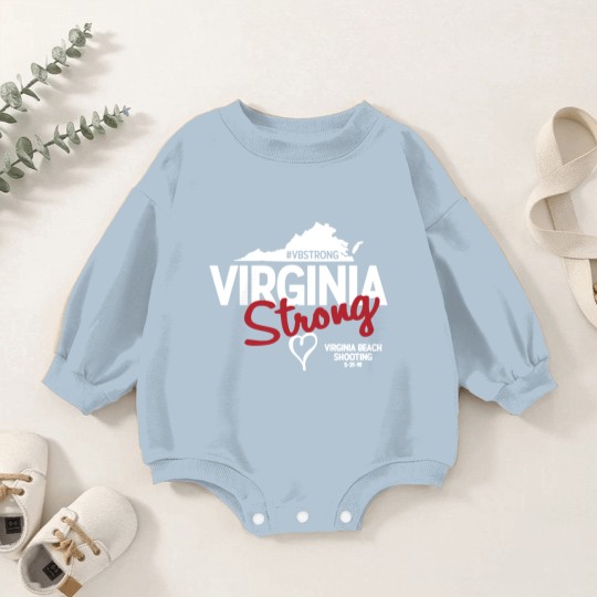 Discover Virginia Beach Strong Baby Romper Sweatshirts