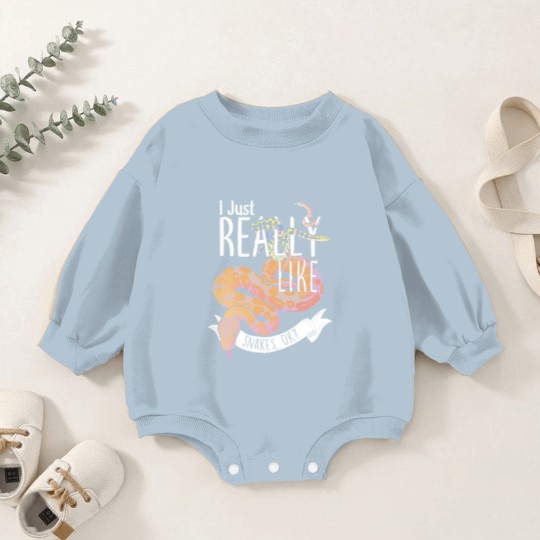 Discover Snake I Just Really Like Snakes, O K Baby Romper Sweatshirts