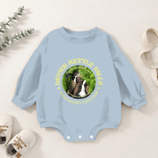 Discover Devil's Kettle Falls Baby Romper Sweatshirts