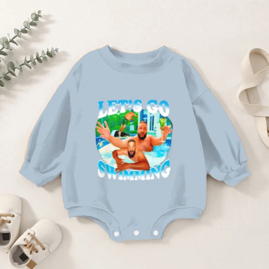 Discover Lets Go Swimming Dj Khaled Baby Romper Sweatshirts, Dj Khaled Funny Baby Romper Sweatshirts, Dj Khaled Merch