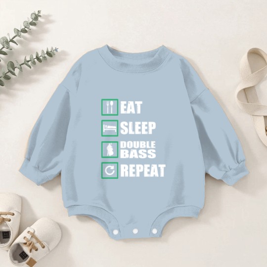 Discover Double Bass Gift Baby Romper Sweatshirts