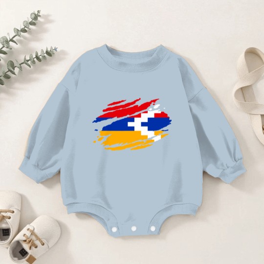 Discover Artsakh Flag Proud Artsakh Support Artsakh Strong Baby Romper Sweatshirts