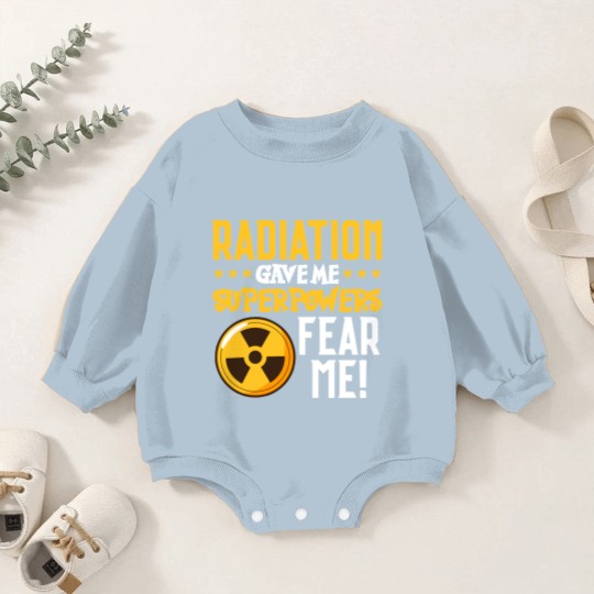 Discover Radiation Therapy Fight Raise Awareness Cancer Baby Romper Sweatshirts