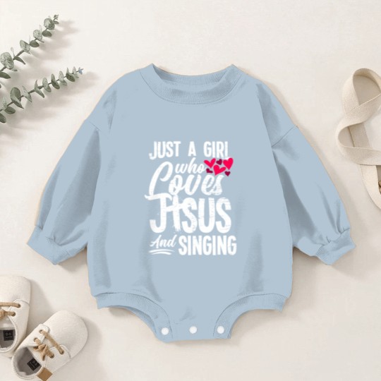 Discover Jesus Funny Singing Baby Romper Sweatshirts