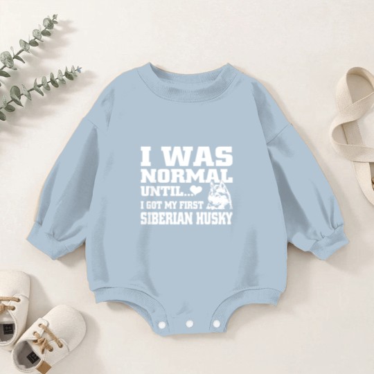 Discover Siberian Husky Baby Romper Sweatshirts