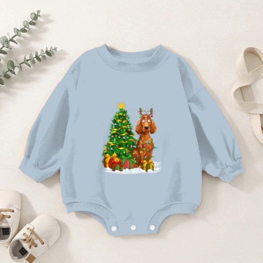 Discover Irish Setter Dog Lover Xmas Lighting Irish Setter Baby Romper Sweatshirts