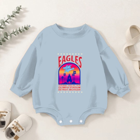 Discover Eagles 1976 Hotel California concert Baby Romper Sweatshirts
