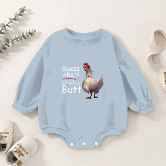 Discover Funny Guess What Chicken Chick Butt Great Gift Vin Baby Romper Sweatshirts