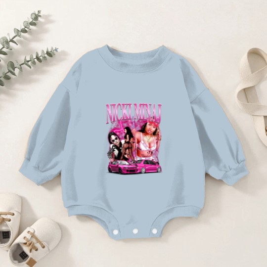 Discover Nicki Minaj Barbie World Comic Baby Romper Sweatshirts, 90S Vintage Merch Ice Spice Baby Romper Sweatshirts