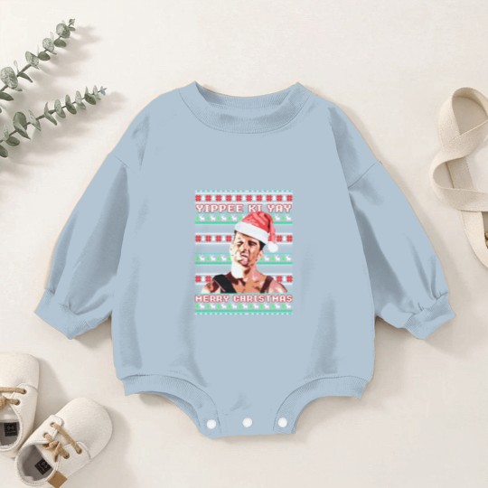 Discover Yippe Ki Yay Funny ugly sweater christmas - Ylp | Essential Baby Romper Sweatshirts