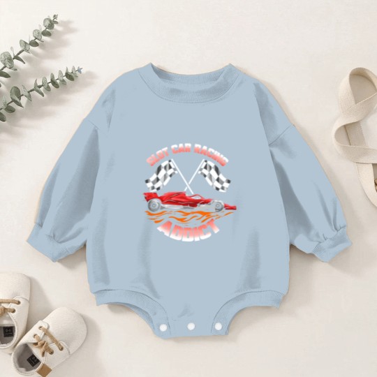 Discover Slot Car Racing Addict Slotcar - Slot Car Racing - Baby Romper Sweatshirts