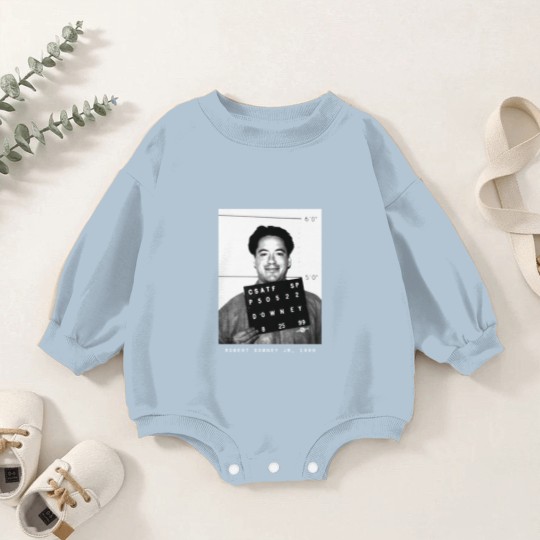 Discover Robert Downey Jr. 1999 Actor Mugshot Baby Romper Sweatshirts