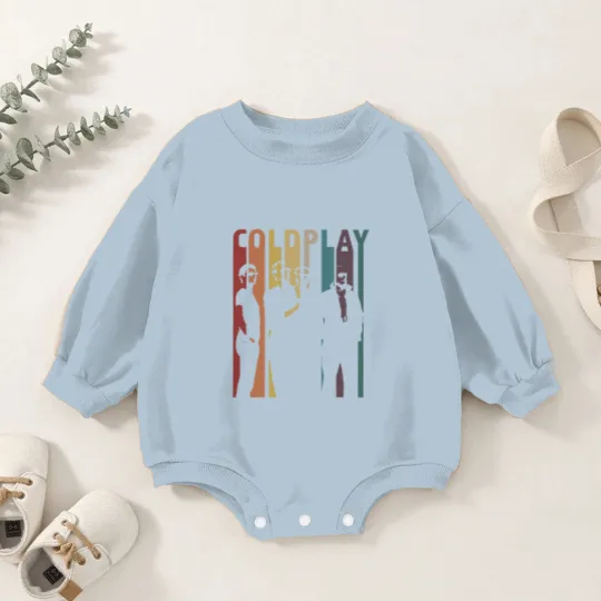 Discover Vintage Retro Coldplay Baby Romper Sweatshirts, Vintage Coldplay Baby Romper Sweatshirts, Coldplay Gift, Retro Gift Baby Romper Sweatshirts
