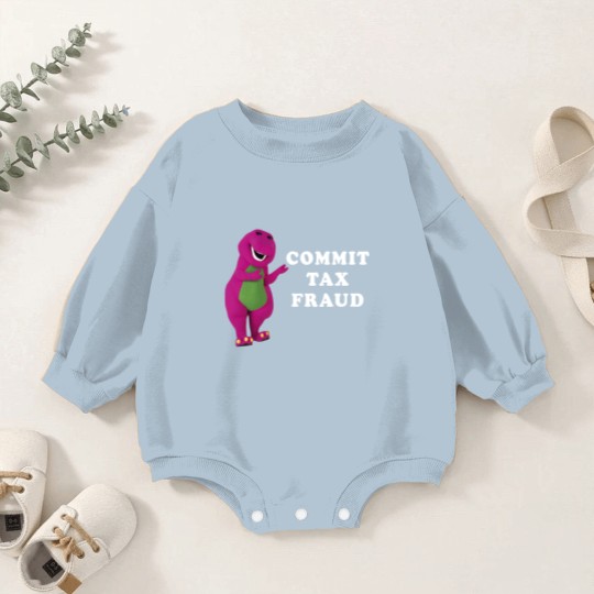 Discover Barney Commit Tax Fraud Customize Classic Baby Romper Sweatshirts