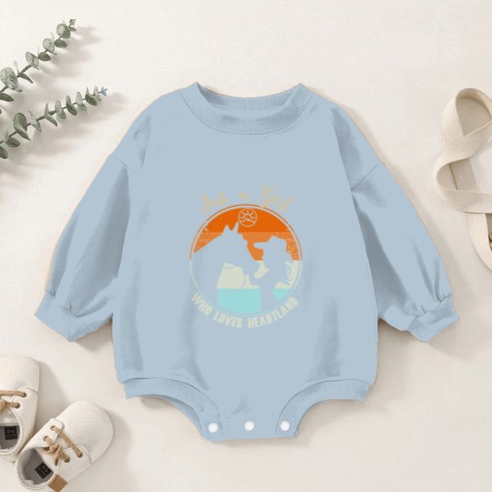 Discover heartland ranch, heartland, sunset, vintage, retro Baby Romper Sweatshirts