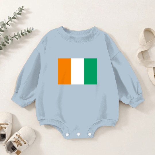Discover Ivory Coast Flag Baby Romper Sweatshirts
