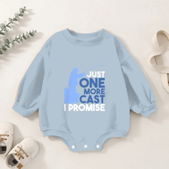 Discover Fishing - Just One More Cast Baby Romper Sweatshirts