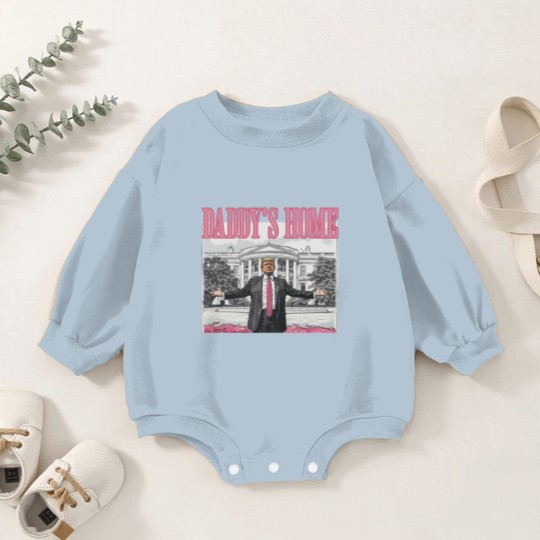 Discover Daddys Home Trump 2024 Baby Romper Sweatshirts