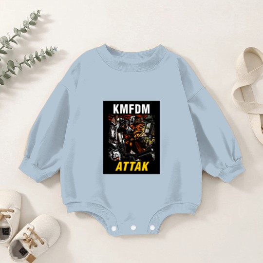 Discover KMFDM ATTAK - Vintage Baby Romper Sweatshirts