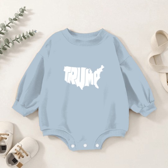 Discover Trump Baby Romper Sweatshirts, FJB , President Trump Baby Romper Sweatshirts, Trump USA Map Baby Romper Sweatshirts, Trump Flag, Trump Flag Baby Romper Sweatshirts