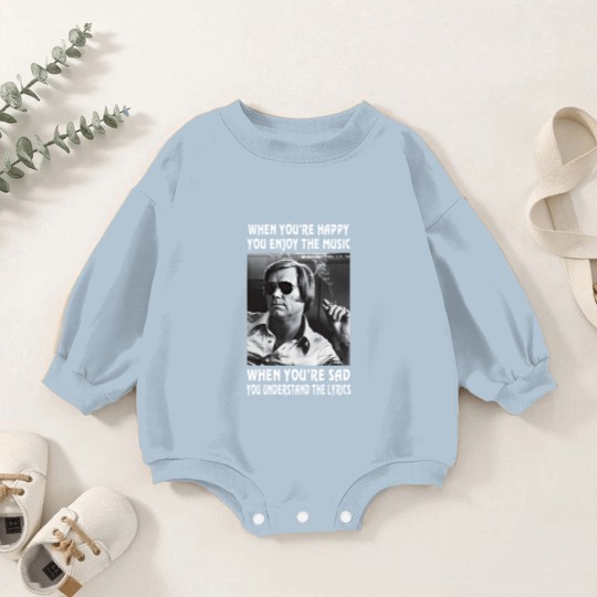 Discover George Jones Retro George Baby Romper Sweatshirts