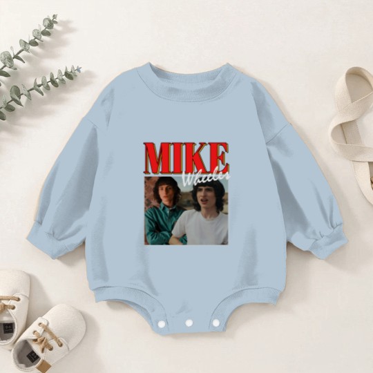 Discover Mike Wheeler Stranger Things Vintage Bootleg Baby Romper Sweatshirts