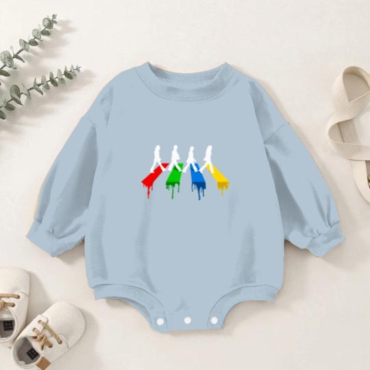 Discover Abbey Road CMYK Street Walk Baby Romper Sweatshirts