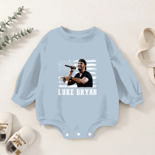 Discover Distressed American Flag Music Luke Legend Baby Romper Sweatshirts
