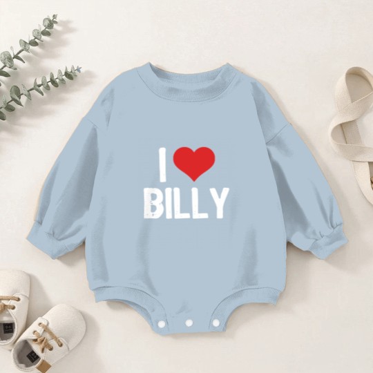 Discover I Love Billy  3 Baby Romper Sweatshirts