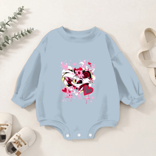 Discover Hazbin Hotel Angel Dust Baby Romper Sweatshirts