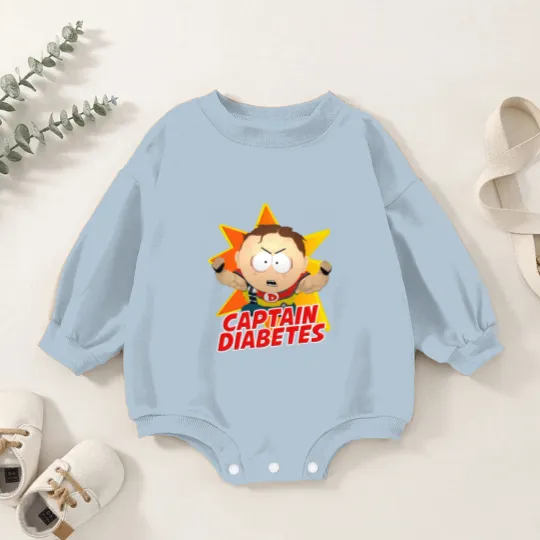 Discover SouthPark Captain Diabetess Scott Malkinson Baby Romper Sweatshirts