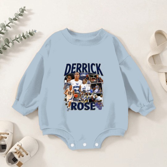 Discover Derrick Rose Baby Romper Sweatshirts - Derrick Rose - Retro American Basketball Baby Romper Sweatshirts