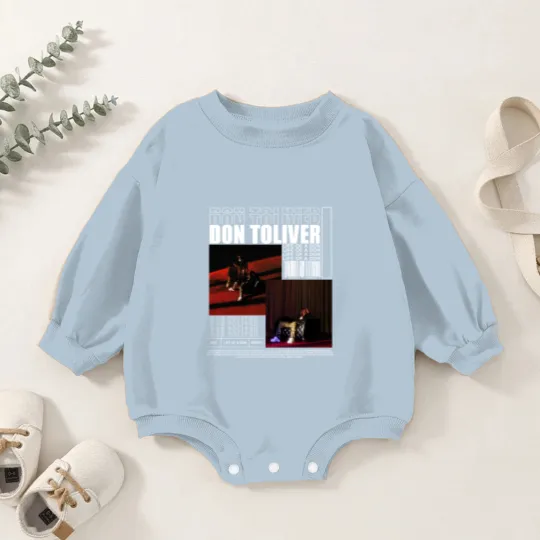 Discover Vintage Bootleg Inspired Baby Romper Sweatshirts, Graphic Unisex Baby Romper Sweatshirts, Don Toliver Vintage Baby Romper Sweatshirts