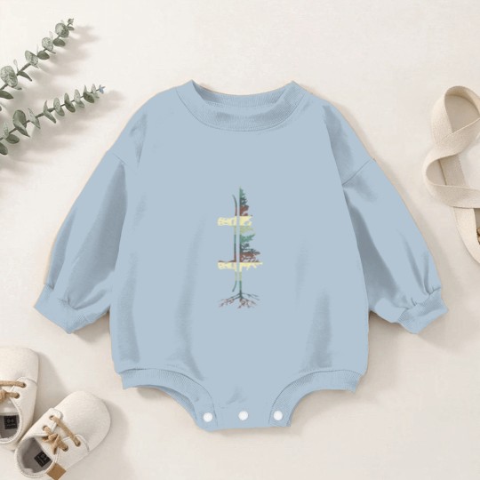 Discover Vintage Pine Snowboard Snowboarding Gift Baby Romper Sweatshirts