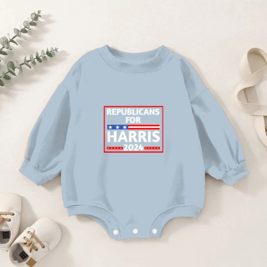 Discover Republicans-for-harris - Republicans For Harris - Baby Romper Sweatshirts