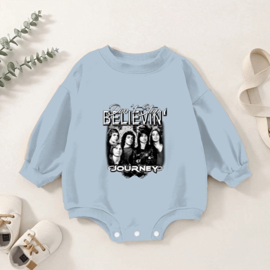 Discover Journey Rock Band 90s Baby Romper Sweatshirts, Bootleg Music Don't Stop Believin' Vintage